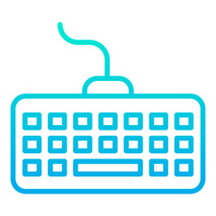 Outline gradient Keyboard icon