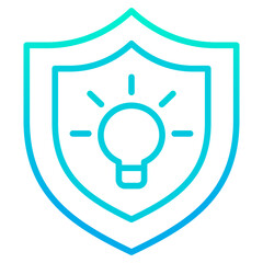 Outline gradient Protection icon