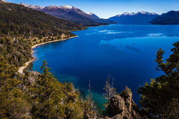 Villa Traful, Patagonia, Argentina. Beautiful Traful Lake off of the Limay River in Neuquen...