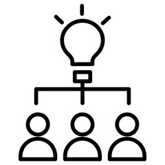 Outline Share Idea icon