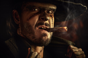 smoking ghost cowboy