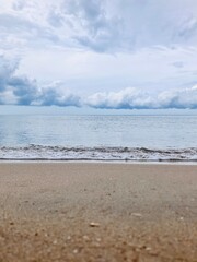 Landscape summer beach background, 
