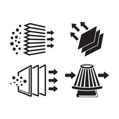 Air Filter icon logo vector design template