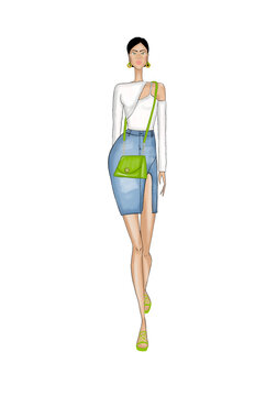 street style woman walking