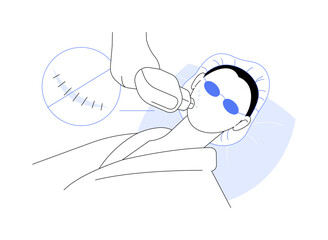Scar revision abstract concept vector illustration.