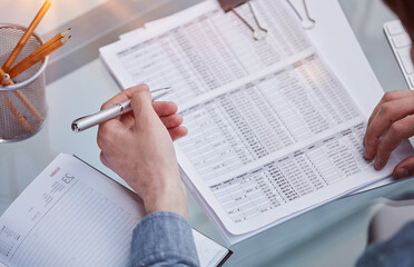 legal expert professional lawyer reading and checking financial documents or insurance contract