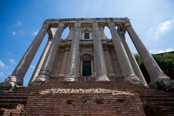 Views from the Roman Forum in Rome, Italy
