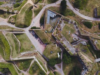 Suomenlinna Star Fort in Helsinki, Finland by Drone