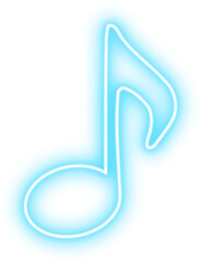 Musical note neon