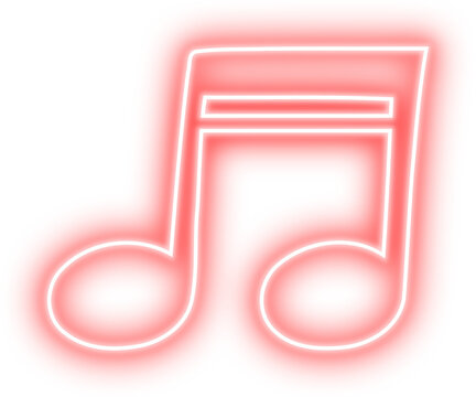 Musical note neon