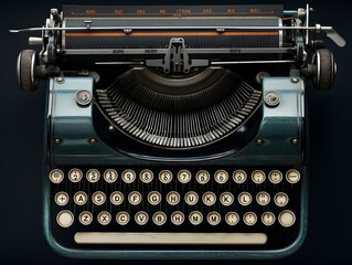 Vintage Typewriter Keys (Generative AI)