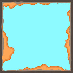 Ancient ceramic tile. Wall or floor texture. Decorative antique stone ornament.