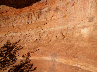 Multiple distinctive layers in red sandstone, Sedona Arizona
