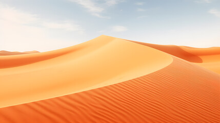 Une dune de sable dans le désert dans le Sahara.