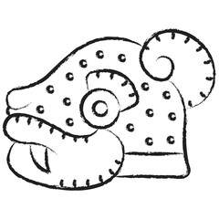 Hand drawn Ocelot icon