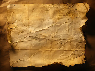 Old Parchment Paper with Burnt Edges (Generative AI)