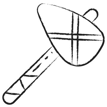 Hand drawn Pillor  icon