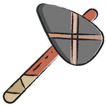 Hand drawn Pillor  icon