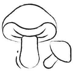 Hand drawn Porcini Mushroom icon