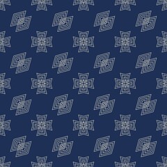 Ethnic vintage retro oriental geometric style seamless pattern. Abstract traditional folk. Ikat tropical texture textile background. Abstract hand drawing.