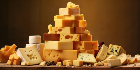 a lot of cheese, a mountain of cheese.Generative AI