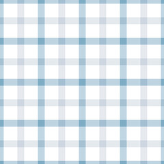 Gingham seamless pattern.Blue and white background texture. Checked tweed plaid repeating wallpaper. Fabric design.