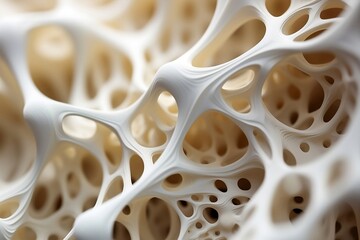 close up of 3d printed structure