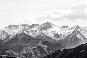 Obraz premium Scenic Beauty of Vast Mountain Range
