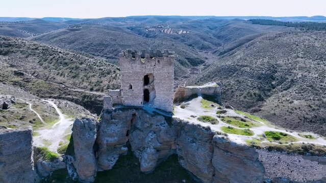 Oreja Castle in the old town of Oreja. Municipality of Ont&iacute;gola. Toledo Province. Castilla la Mancha. Spain. Europe