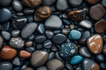 pebbles on a beach - Powered by Adobe