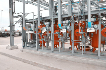 Bottom Loading Arm Systems for loading petroleum products with loading technology. New instalation.