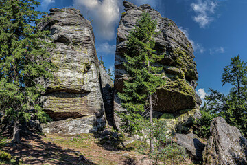 Rauchröhren, Felsgebiet im Bayerischen Wald