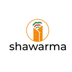 Shawarma logo. Captures the essence of culinary delight and cultural flavors. Vector illustration.