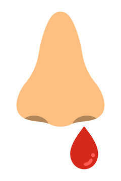 nose bleeding red drop simple cartoon clip art preview