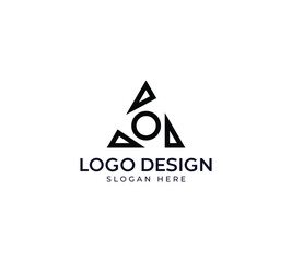 Letter A monogram lettermark logo Ao lettermark logo design Abstract logo design