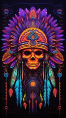 indiano, tape&ccedil;aria fluorescente