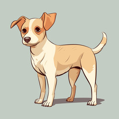 Dog Vector Cute Dog Cartoon Symbol