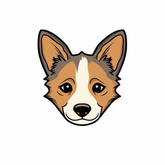 Dog Vector Cute Dog Cartoon Symbol