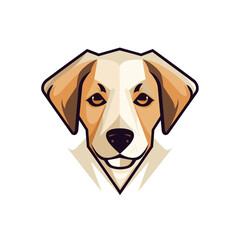 Naklejka premium Dog Vector Cute Dog Cartoon Symbol