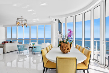 Interior view taken from an apartment somewhere in Miami