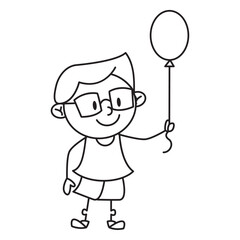 boy with a balloon