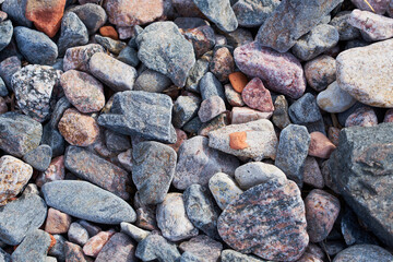 Natural background made of colored stones.