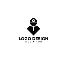construction job search logo design Abstract design Employee logo job icon design on luxury background. Employe logo concept. job icon design with black background.