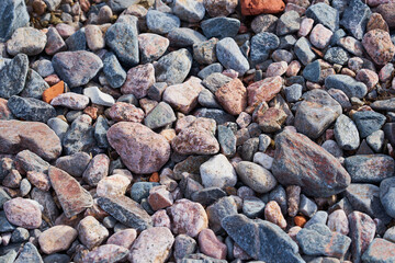 Natural background made of colored stones.