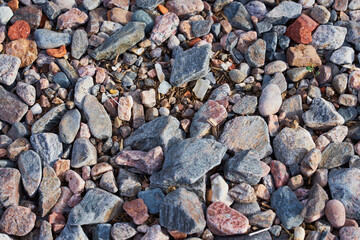 Natural background made of colored stones.