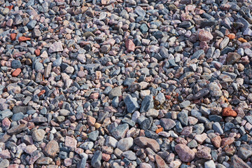 Natural background made of colored stones.