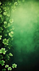 Irish themed background in portrait mode with copy space - stock picture backdrop