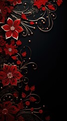 intricate decorative christmas background in portrait mode - stock picture backdrop