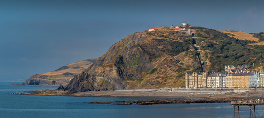 Panoramic view of Constitution Hill, Aberystwyth.  