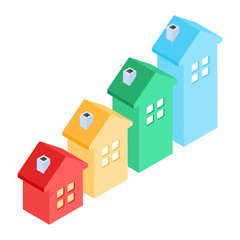 Fototapeta premium Isometric icon of money 